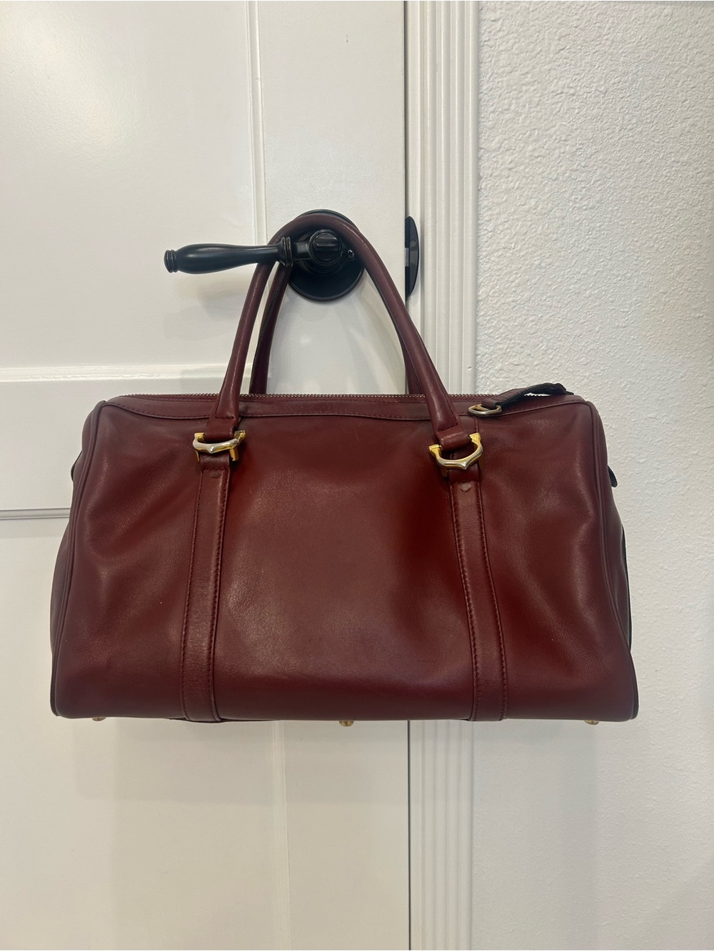 Cartier Leather Boston Bag